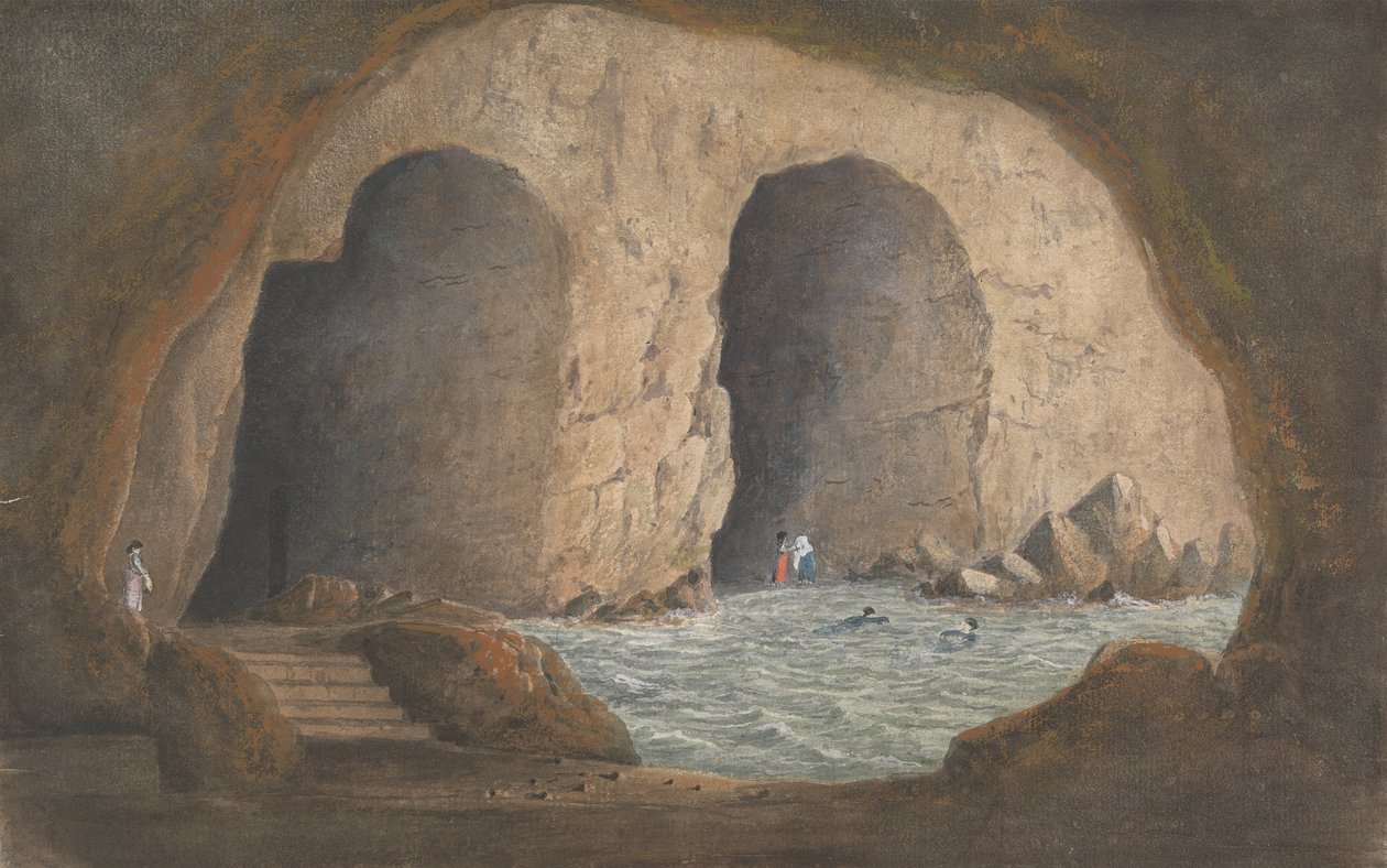 Näkymä Syrinin luolille - Sorrento / Napolinlahti tekijältä Isaac Weld