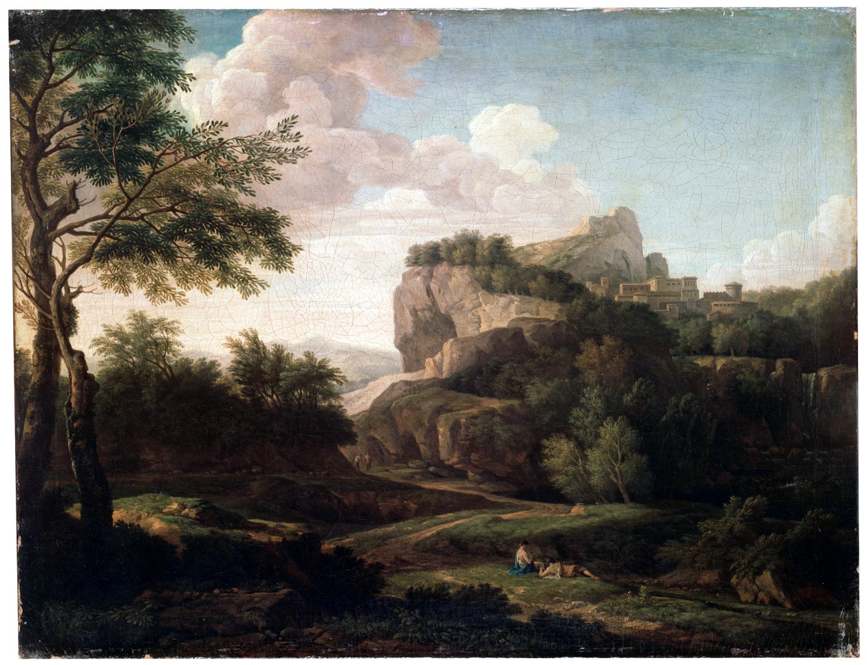Maisema, 1600-luvun loppu tai 1700-luku tekijältä Isaac de Moucheron