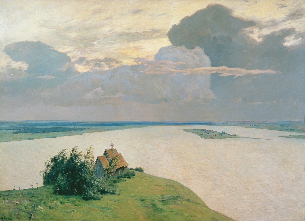 Ikuisen rauhan yläpuolella, 1894 tekijältä Isaak Ilyich Levitan