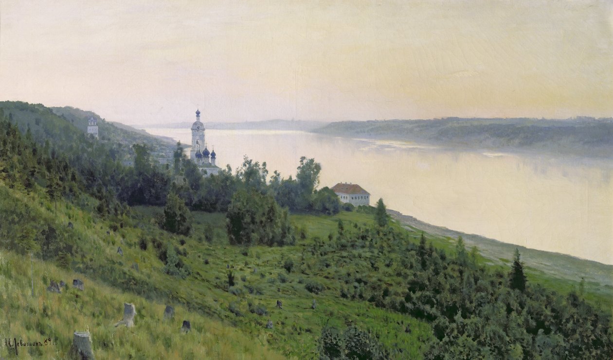 Kylmä maisema, 1889 tekijältä Isaak Ilyich Levitan