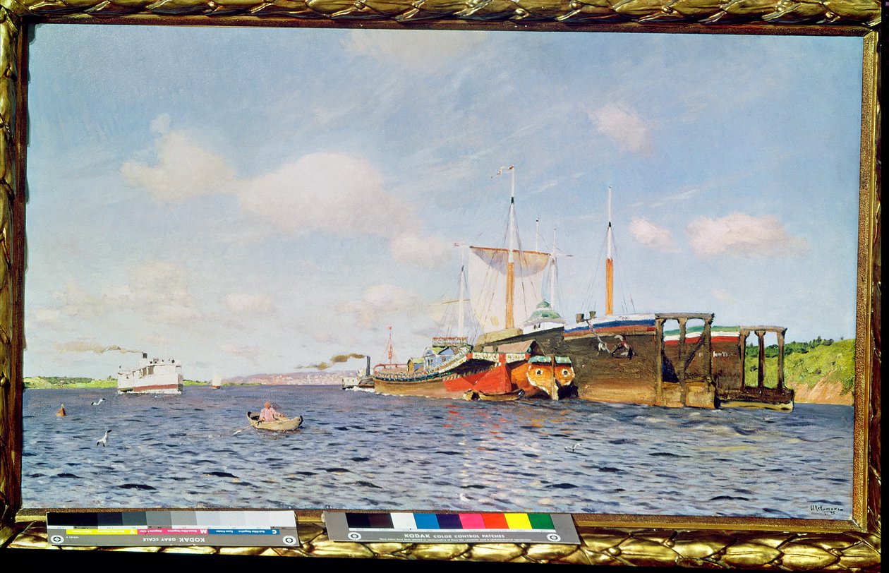 Tuore tuuli Volgalla, 1895 tekijältä Isaak Ilyich Levitan