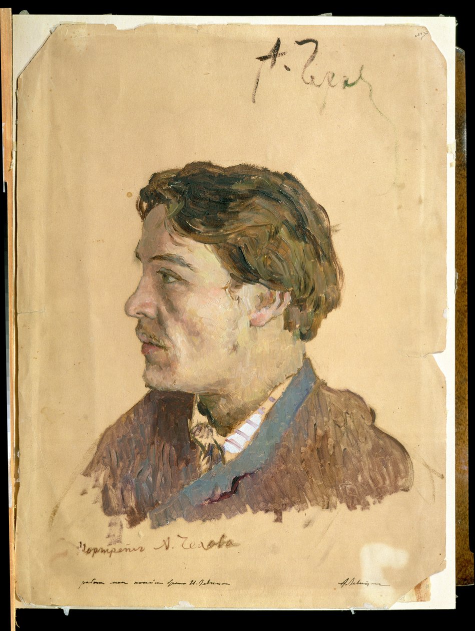 Anton Tšehovin (1860-1904) muotokuva tekijältä Isaak Ilyich Levitan