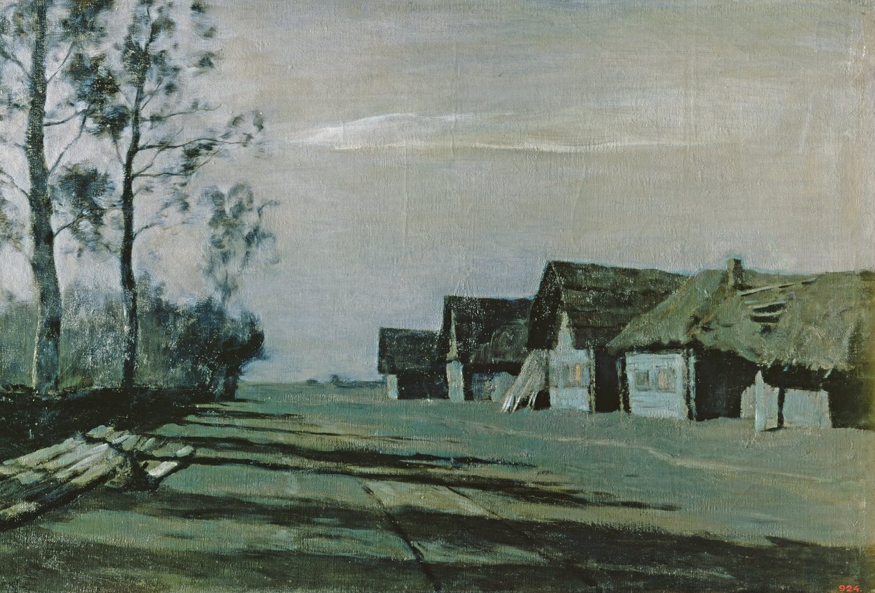 Moonlightin kylä, 1897 tekijältä Isaak Ilyich Levitan