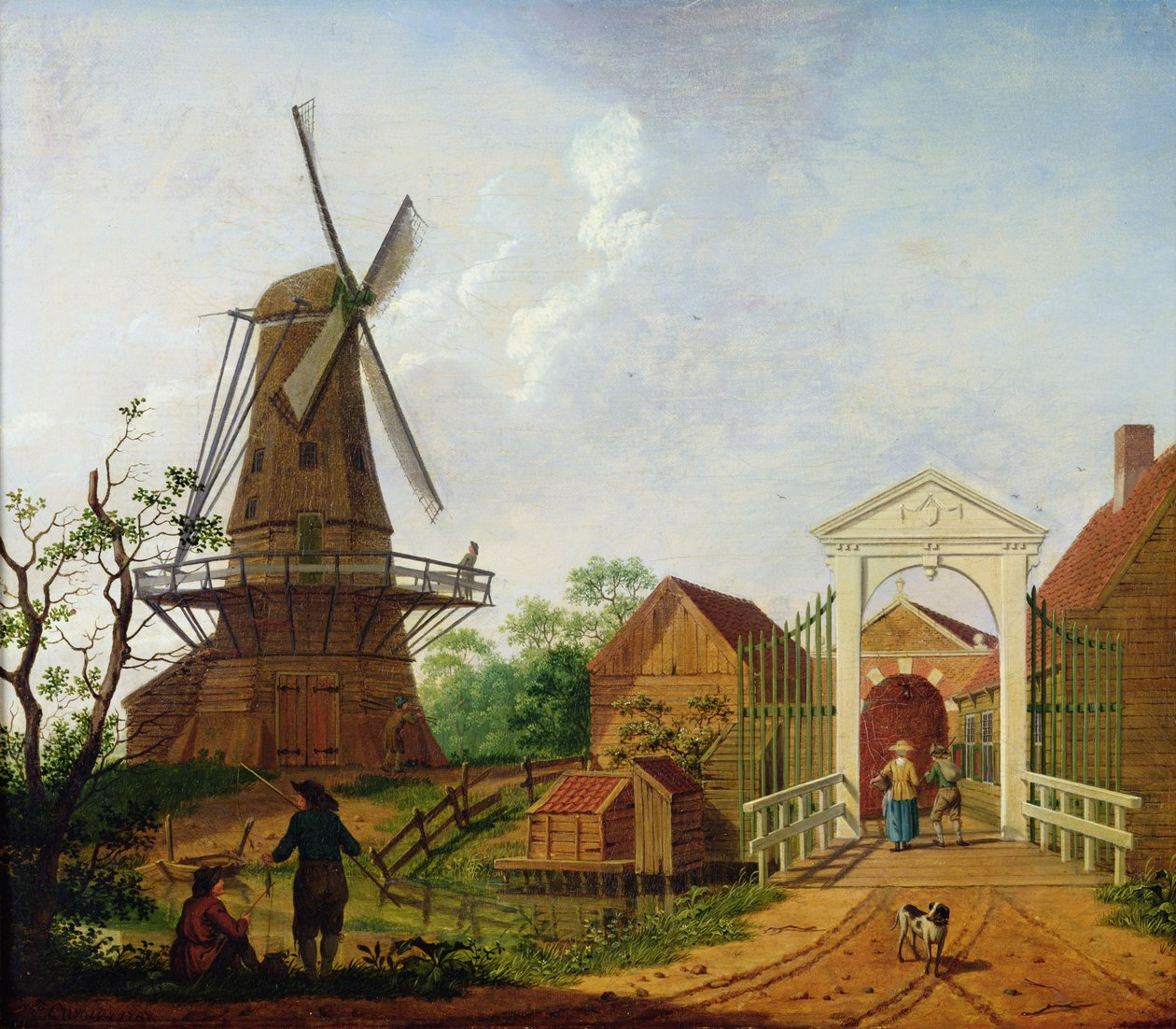 Tuulimylly, 1787 tekijältä Isaac Ouwater
