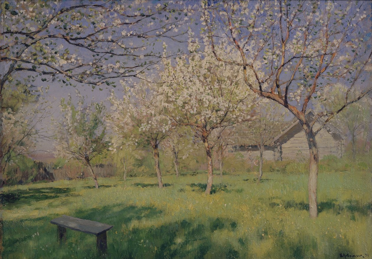 Omenapuut kukkivat, c. 1895 tekijältä Isaak Ilyich Levitan