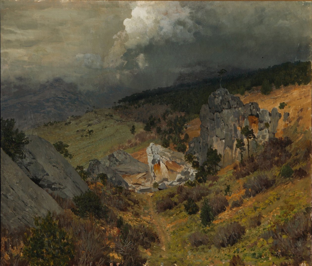 Krimin vuoristossa, 1886 tekijältä Isaak Ilyich Levitan