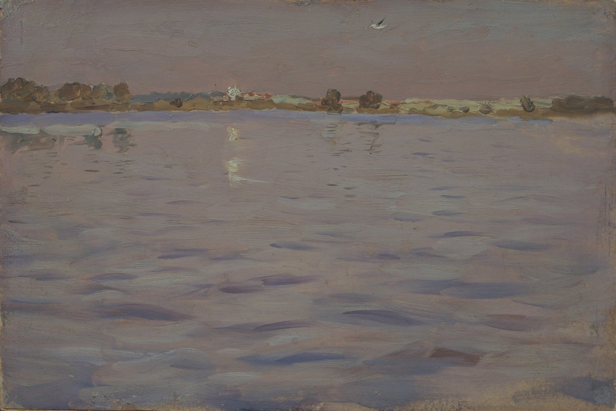 Viimeiset auringonpaisteet. Järvi, 1898-1899 tekijältä Isaak Ilyich Levitan