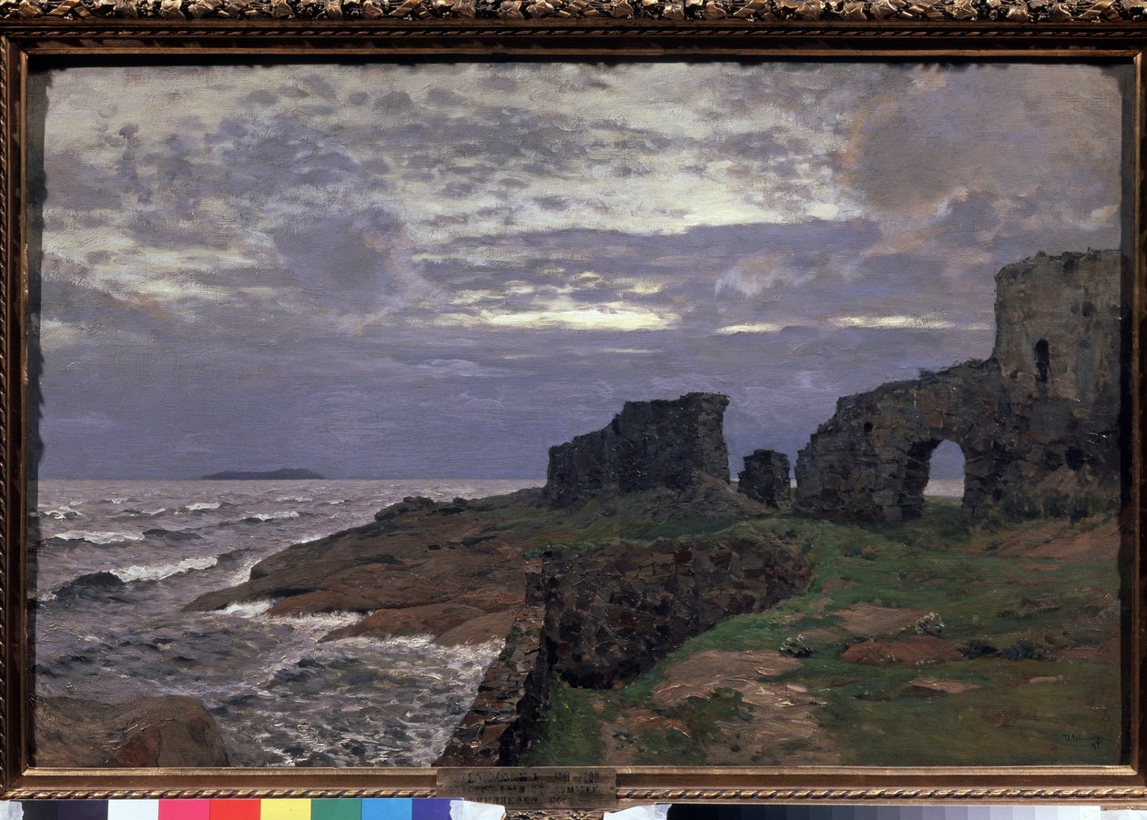 Menneisyyden jäänteitä, Twilight, Suomi - Isaak (Isaac) Ilyich Levitan (1860-1900) maalaus, öljy kankaalle tekijältä Isaak Ilyich Levitan