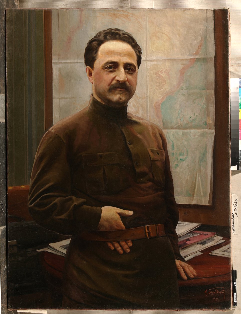 Grigori Ordjonikidze - Retrat de Grigori (Sergo) Ordzhonikidze (1886-1937) - Brodsky, Isaak Izrailevich (1884-1939) - 1929 - Oli sobre tela - Museu Militar Central Estatal, finlandès de Moscou tekijältä Isaak Israilevich Brodsky