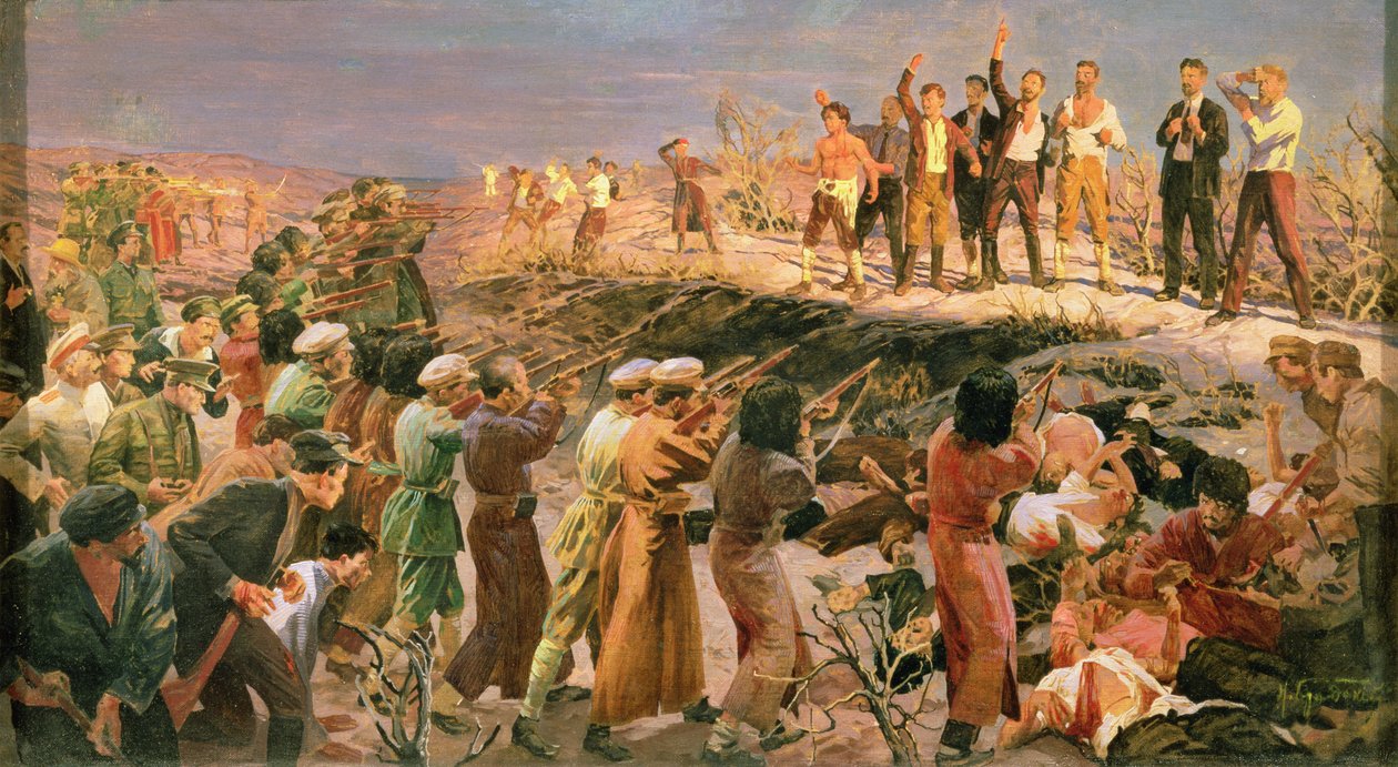 Tutkimus "Kahdenkymmenen kuuden Bakun komissaarin teloituksesta" tekijältä Isaak Israilevich Brodsky