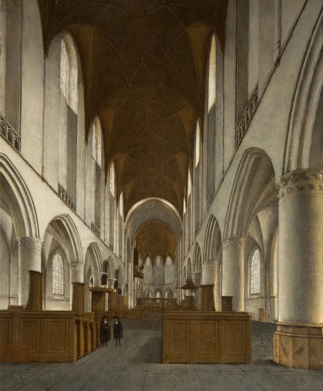 Saint Bavon sisustus, Haarlem, 1680. tekijältä Isaak van Nickele