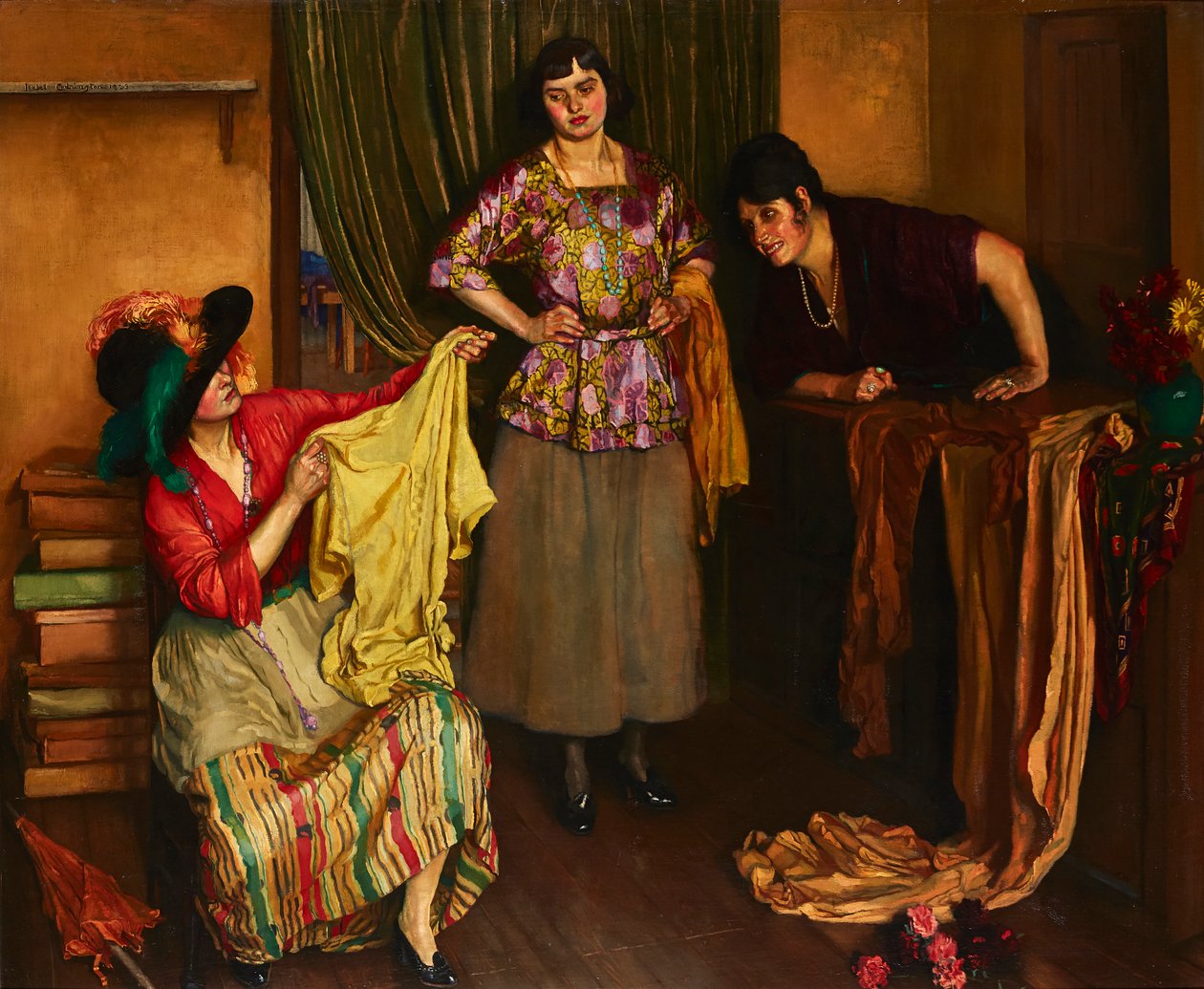 The Blouse Shop (öljy kankaalle) tekijältä Isabel Codrington