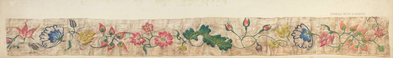 Bed Valance Detail, c. 1939. tekijältä Isabella Ruth Doerfler