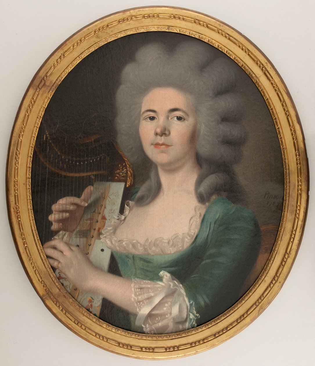 Muotokuvan oletetaan olevan Rosalie Dugazon (1755-1821), laulaja (öljy kankaalle) tekijältä Isabelle Pinson
