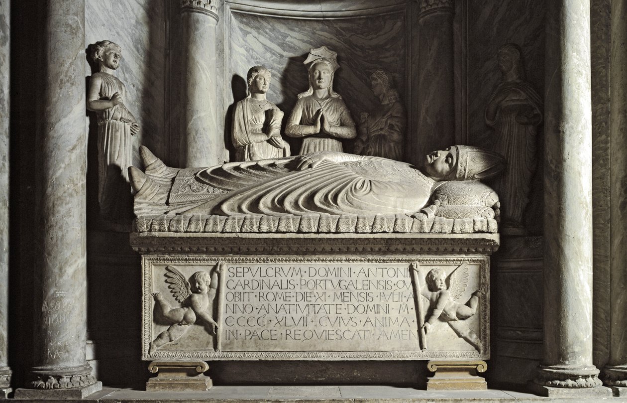 Portugalin kardinaalin Antonio Martino de Chavezin sarkofagi, Isaiah da Pisa tekijältä Isaia da Pisa