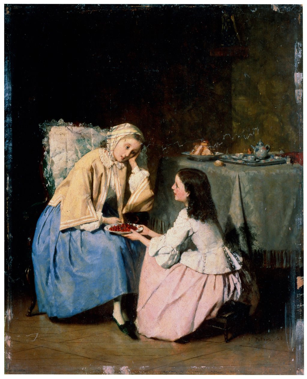 Sairaalla ystävällä, 1800-luku tekijältä Isidore Patrois