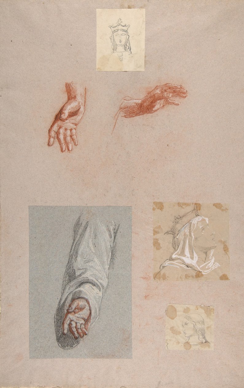 a. Hands of Saint Remi alempi rekisteri, s. Saint Clotilden ylärekisterin päällikkö..., 1800-luku tekijältä Isidore Pils