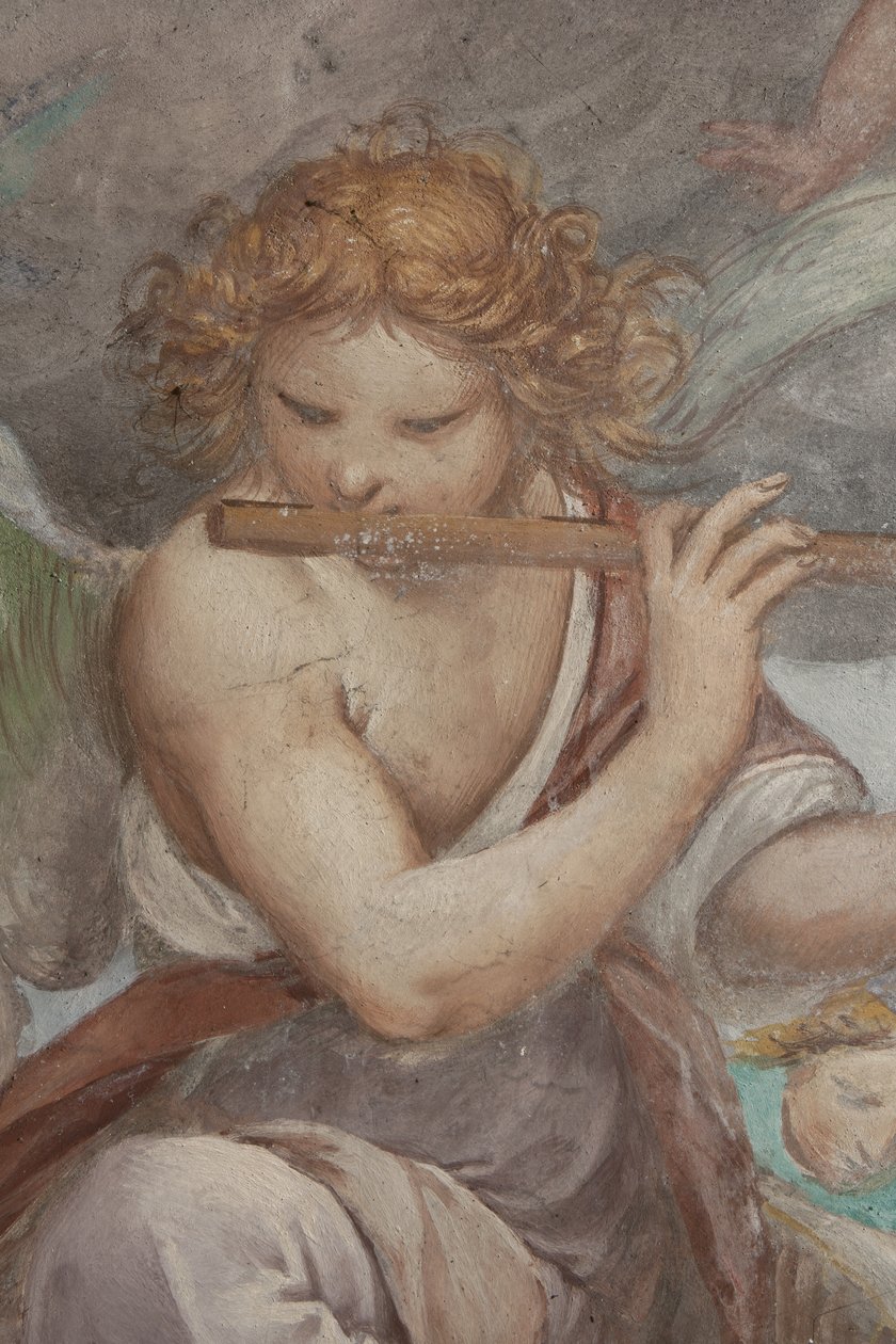 Enkeli soittaa huilua, 1623-34 tekijältä Isidoro Bianchi