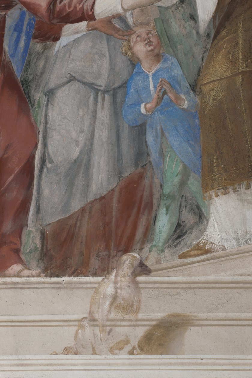 Lapsi, yksityiskohta teoksesta Jeesuksen esittely temppelissä, 1623-34. tekijältä Isidoro Bianchi