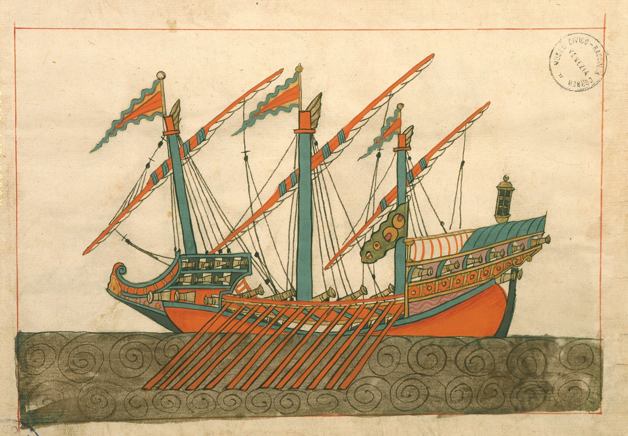 Ms. cicogna 1671, miniatyyri "Memory Turchesesta", joka kuvaa turkkilaista keittiötä yhdellä valolla tekijältä Islamic School