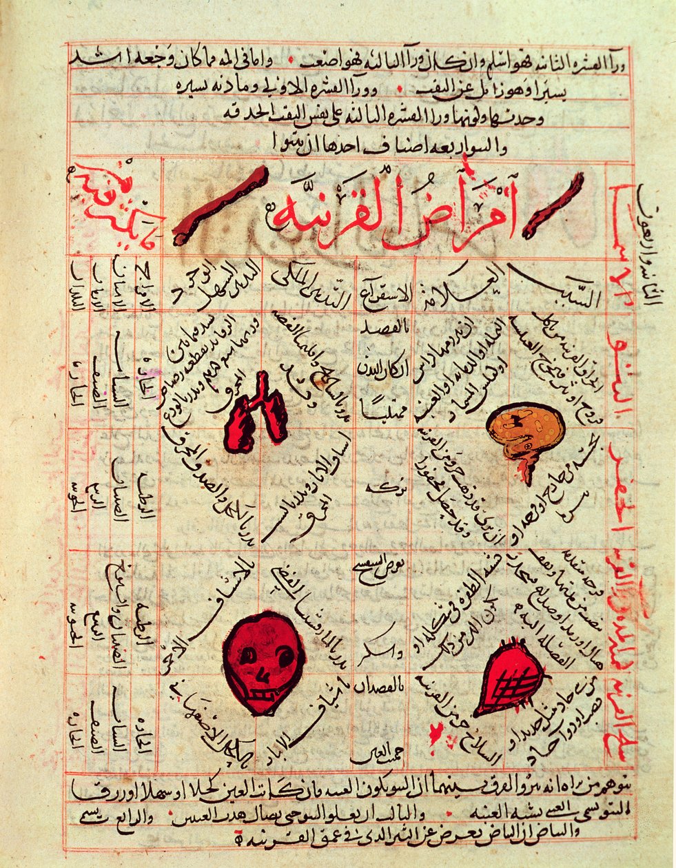 Sivu Avicennan (Ibn Sina) "Canon of Medicine" -julkaisusta (980-1037) tekijältä Islamic School