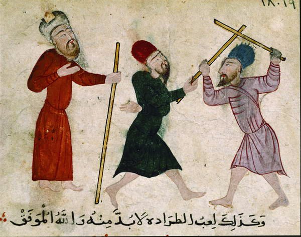Miesten kaksintaistelu, Vanhasta Kairosta (Fostat), 910-1171. tekijältä Islamic School