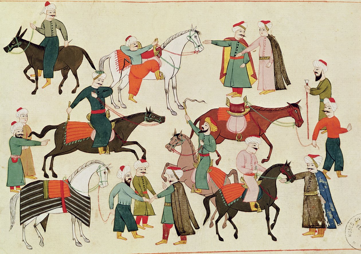 Ms 1671 A Horse Market, noin 1580 tekijältä Islamic School