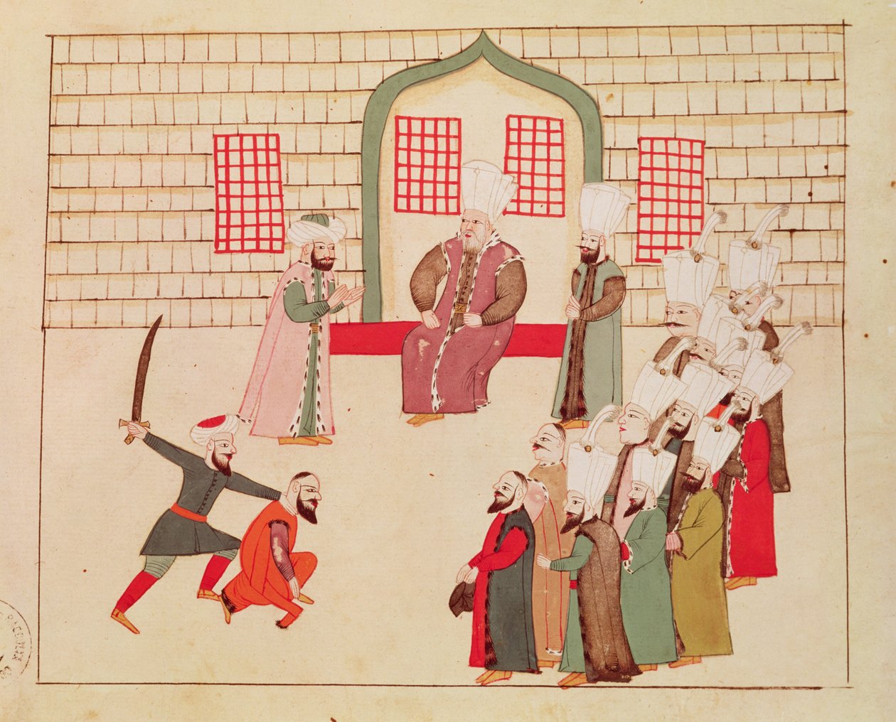 Ms 1671 Visiiri katselee teloitusta tekijältä Islamic School