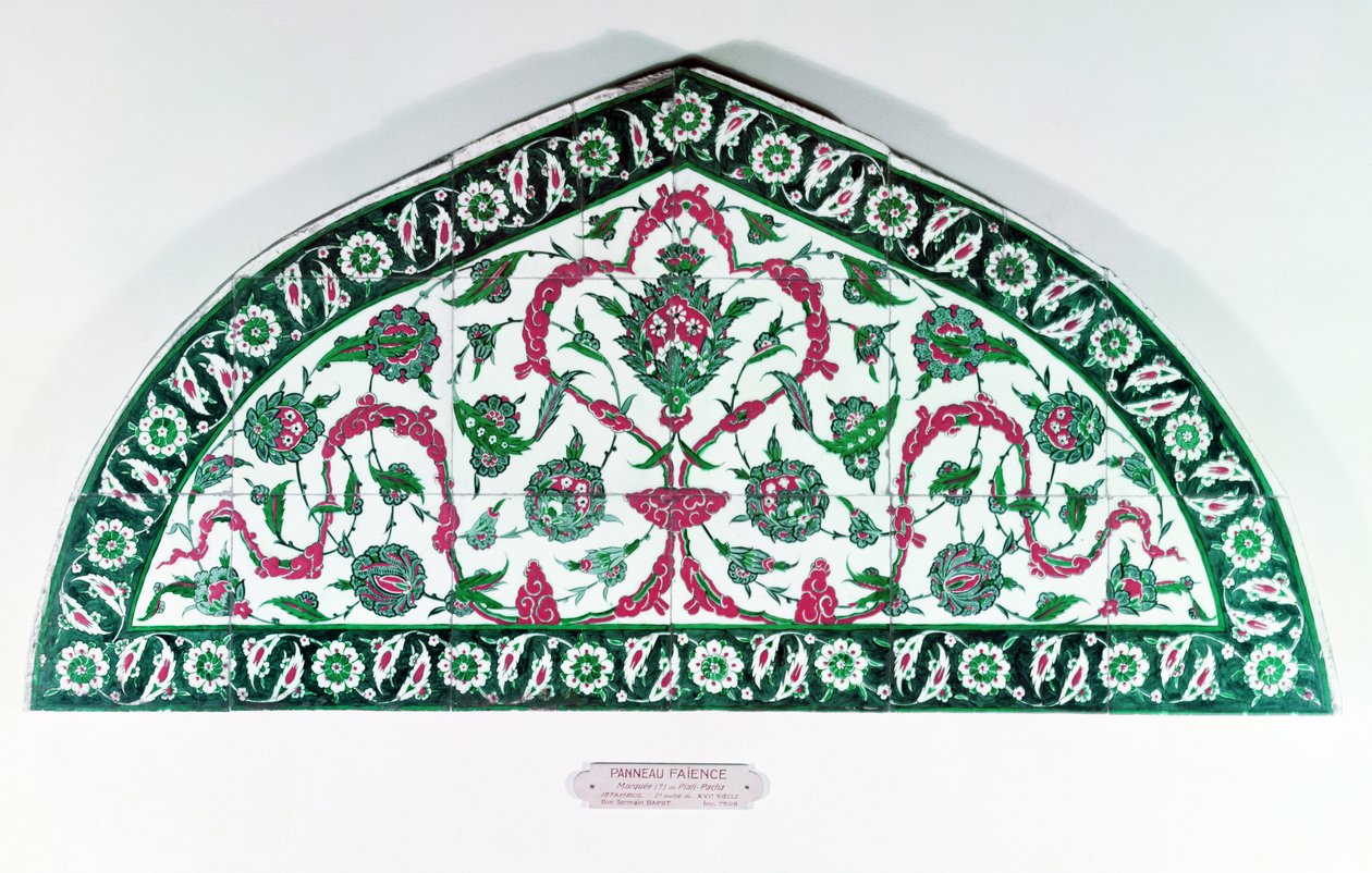 Laattakatto, Istanbulista, Turkista (fajanssi) tekijältä Islamic School