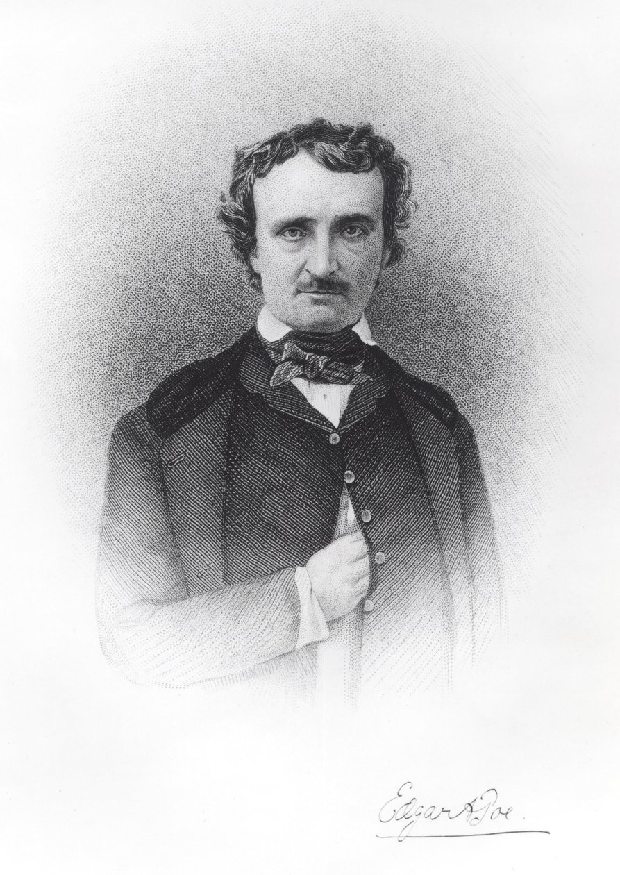 Edgar Allan Poen (1809-49) muotokuva tekijältä Ismael Gentz