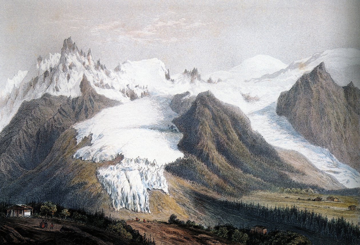 Mont-Blancin ylängöllä tekijältä Isodore Laurent Deroy