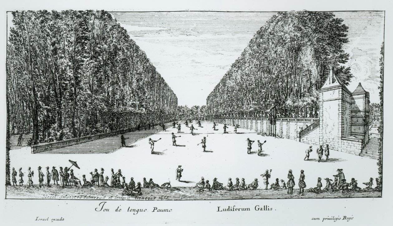 Longue Paumen peli, 1655 tekijältä Israël Silvestre the Younger