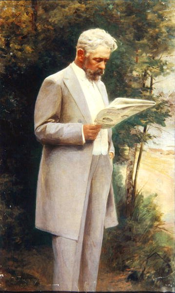 Muotokuva kirjailija Nikolay G. Garinista (1852-1906) 1905 tekijältä Israel Abramovich Pass