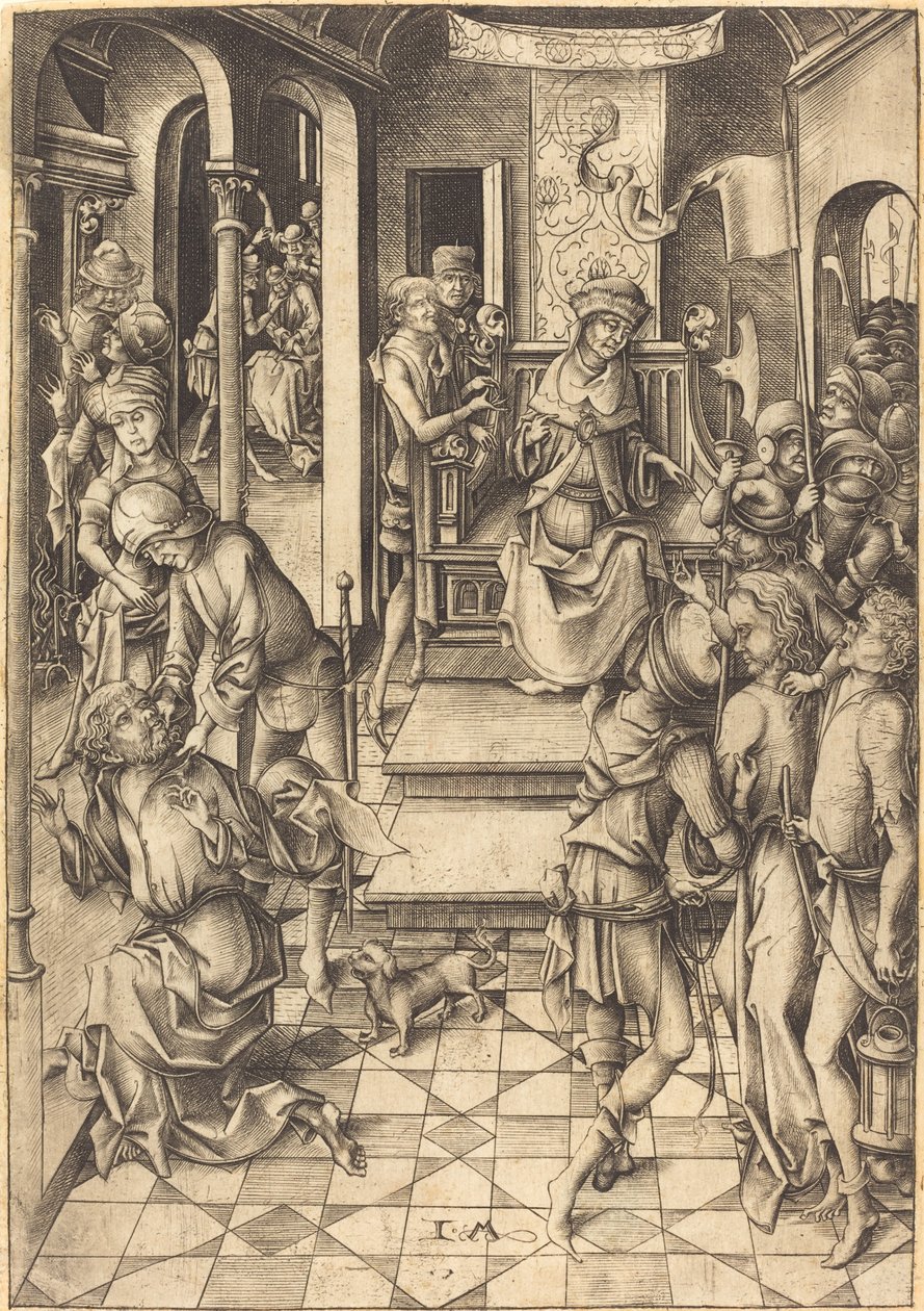 Kristus ennen Hannasta, n. 1480. tekijältä Israhel van Meckenem