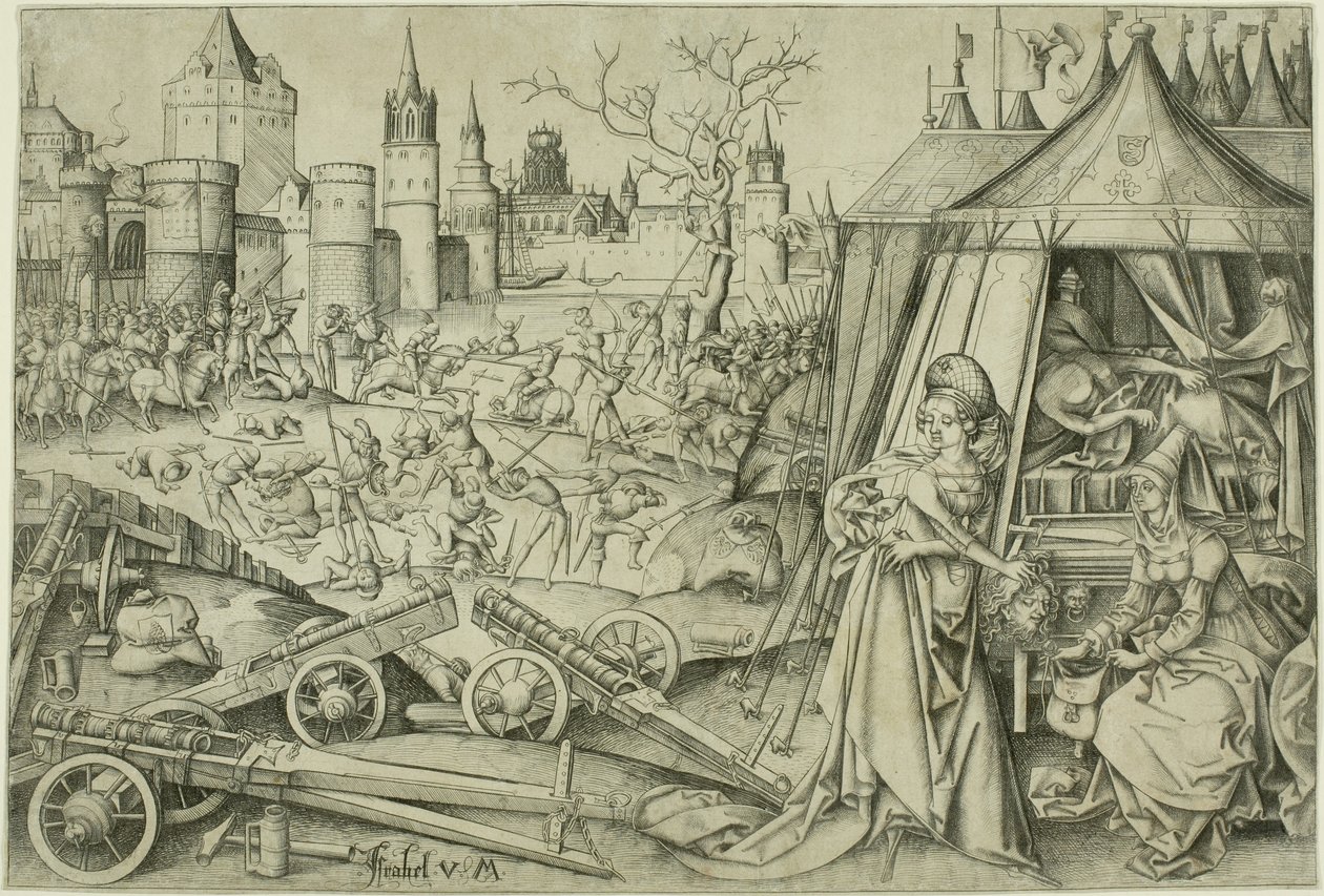Judith, n. 1495 tekijältä Israhel van Meckenem
