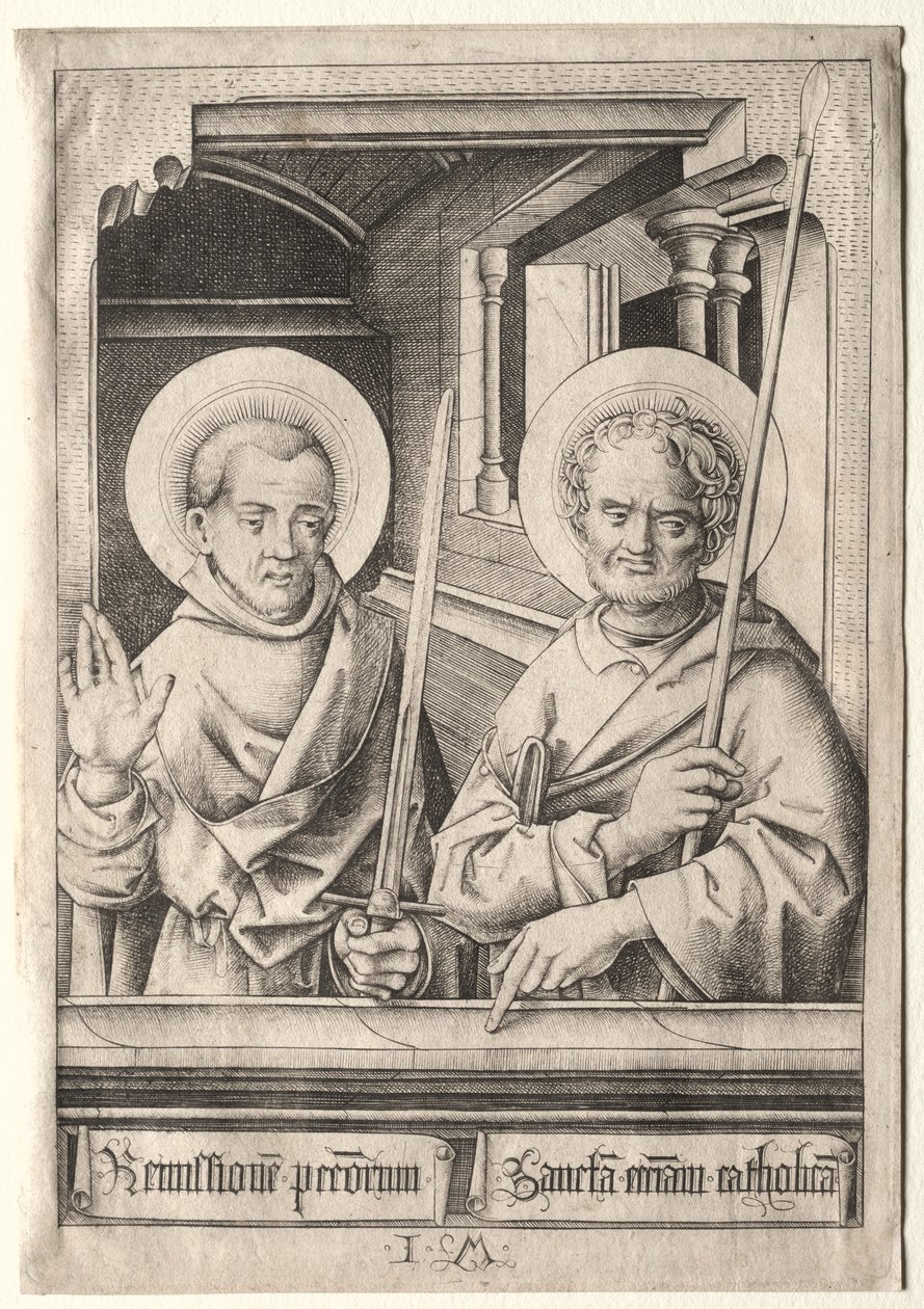 St. Paul ja St. Thomas. tekijältä Israhel van Meckenem