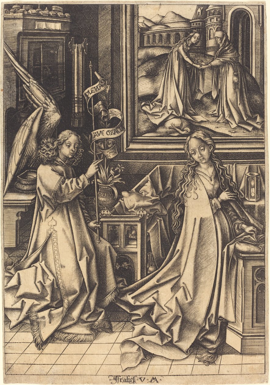Ilmoitus tekijältä Israhel van Meckenem after Hans Holbein the Elder