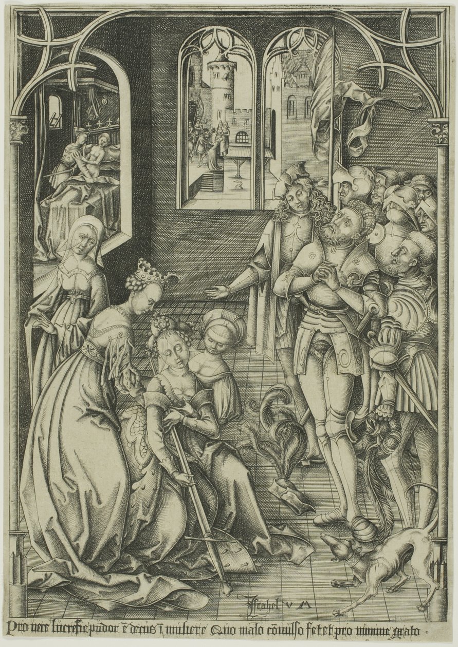 Lucretian itsemurha tekijältä Israhel van Meckenem the younger