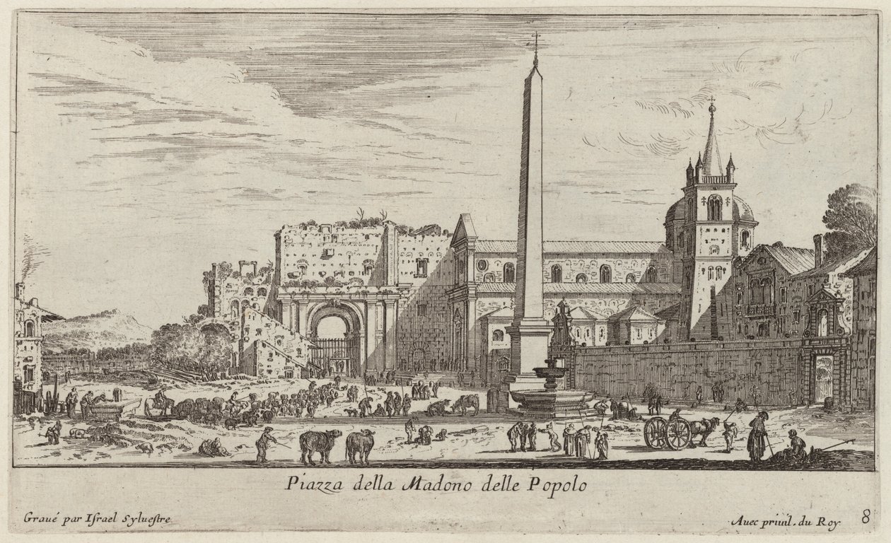 Madonna del Popolo -aukio tekijältä Israël Silvestre
