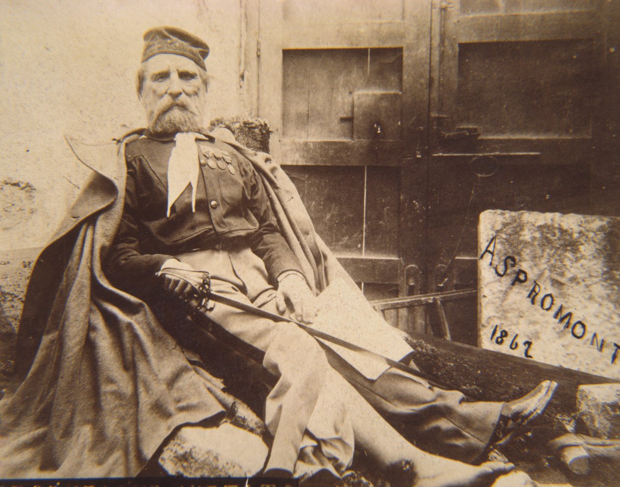 Garibaldi Aspromontessa, 1862 tekijältä Italian Photographer