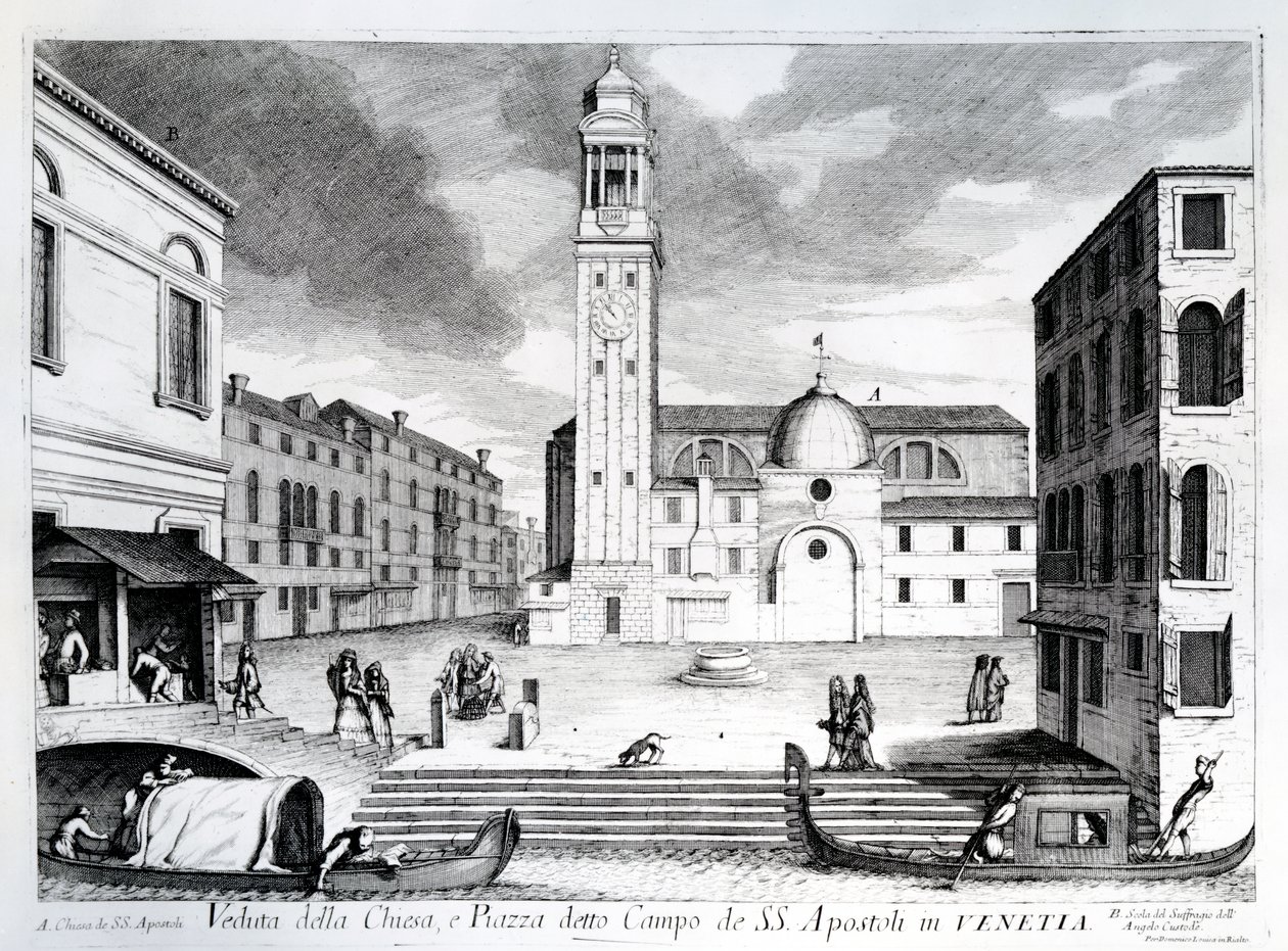 Isang View ng Santi Apostoli, Venice finn tekijältä Italian School