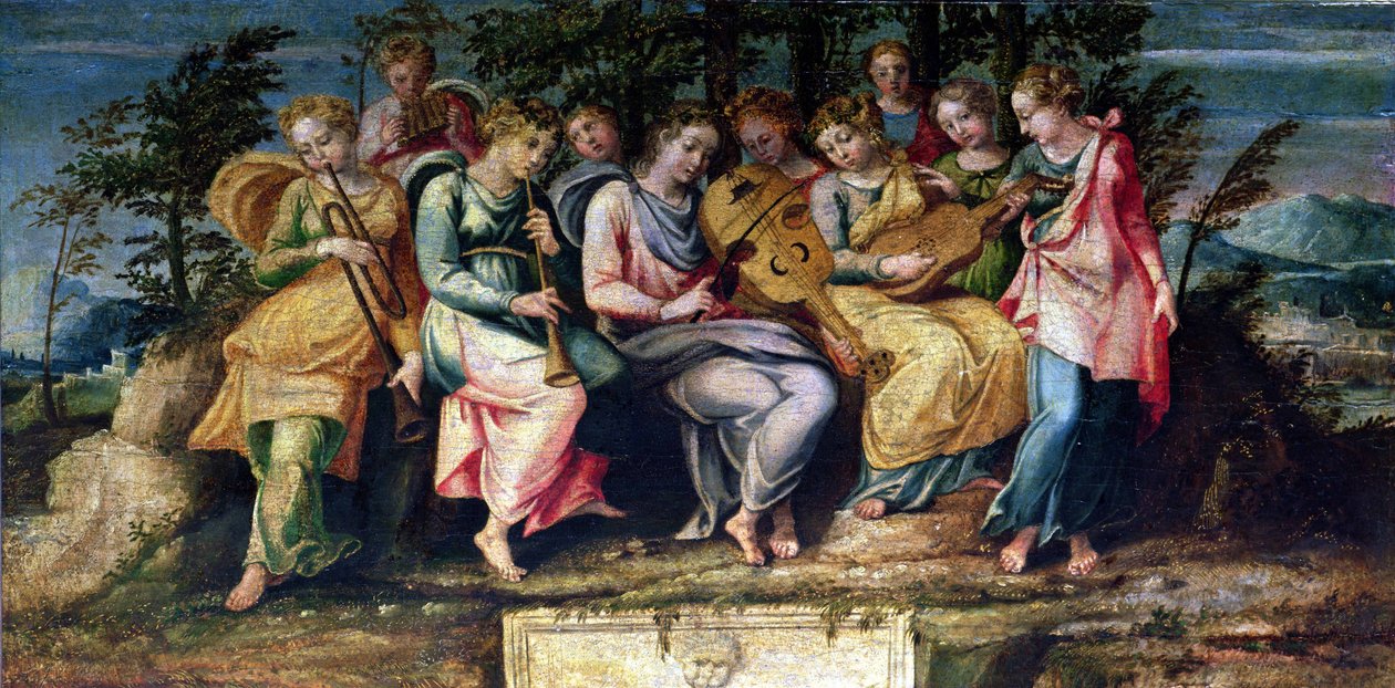 Apollo ja muusat, 1600 tekijältä Italian School