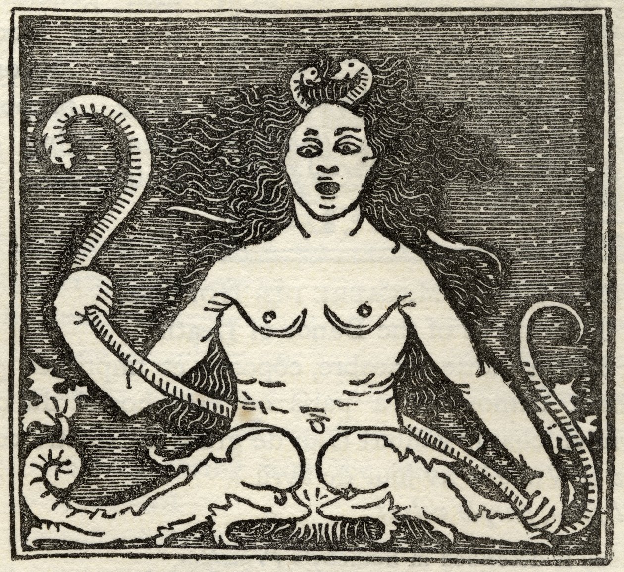 Medusa-hahmo Richard Fisherin kaiverrusten, etsausten ja puupiirrosten kokoelmasta, julkaistu 1879 tekijältä Italian School