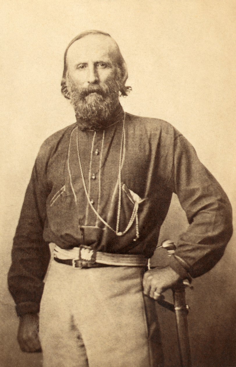 Giuseppe Garibaldi, 1800-luvun valokuvasta tekijältä Italian School