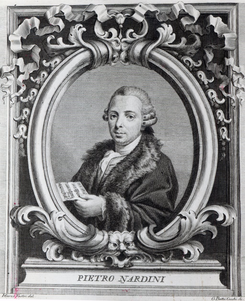 Pietro Nardini, kaiverrettu G. Batta Cechi tekijältä Italian School