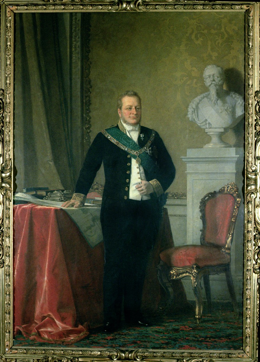 Cavourin kreivi Camillo Berson muotokuva (1810-61) tekijältä Italian School