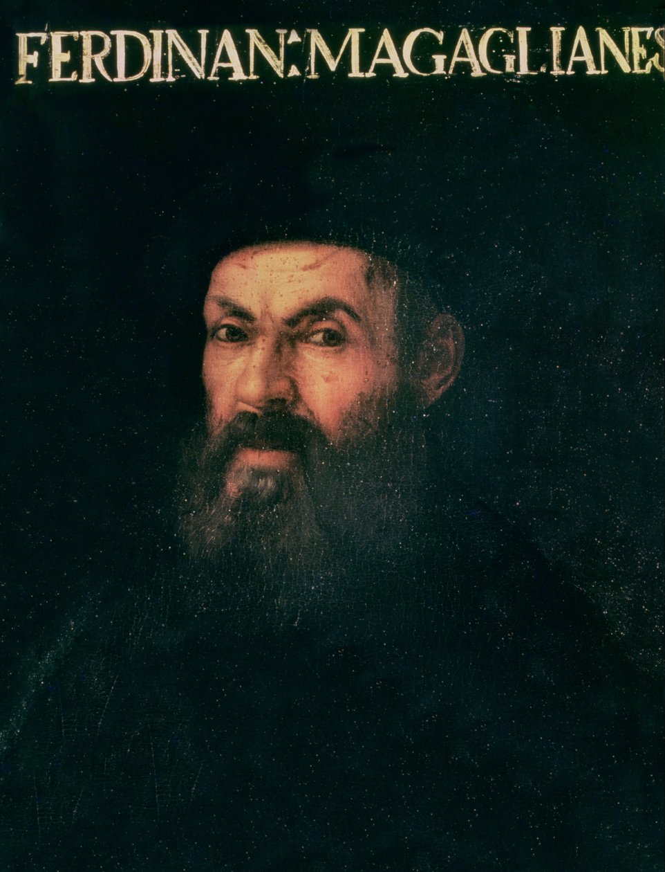 Ferdinand Magellanin muotokuva (n.1480-1521) tekijältä Italian School