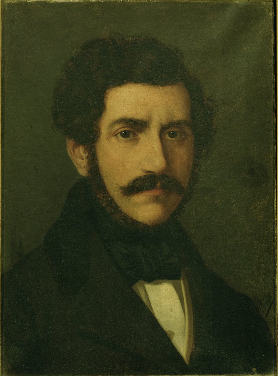 Muotokuva Gaetano Donizettistä (1797-1848) tekijältä Italian School
