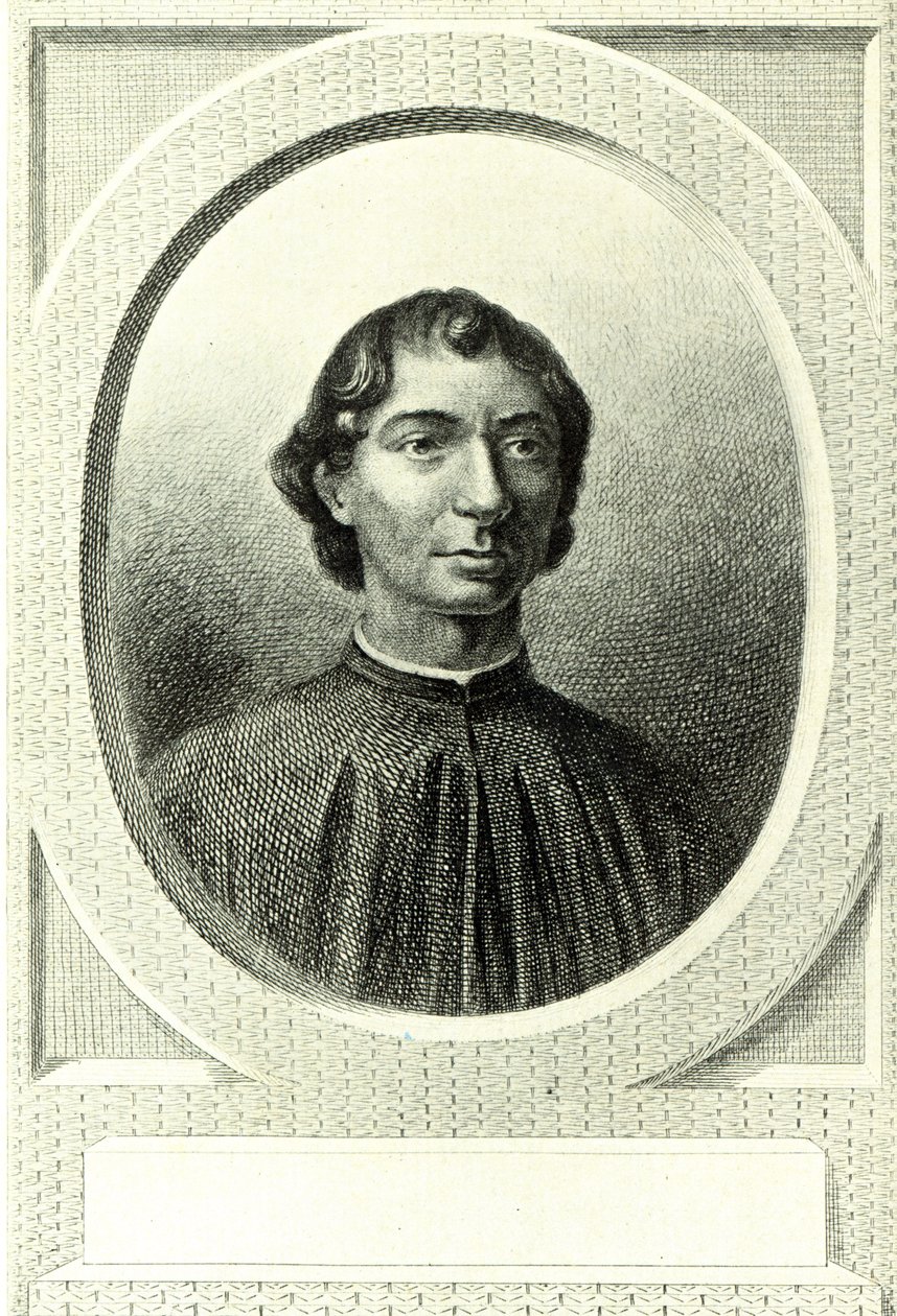 Niccolo Machiavellin (1469-1527) muotokuva tekijältä Italian School