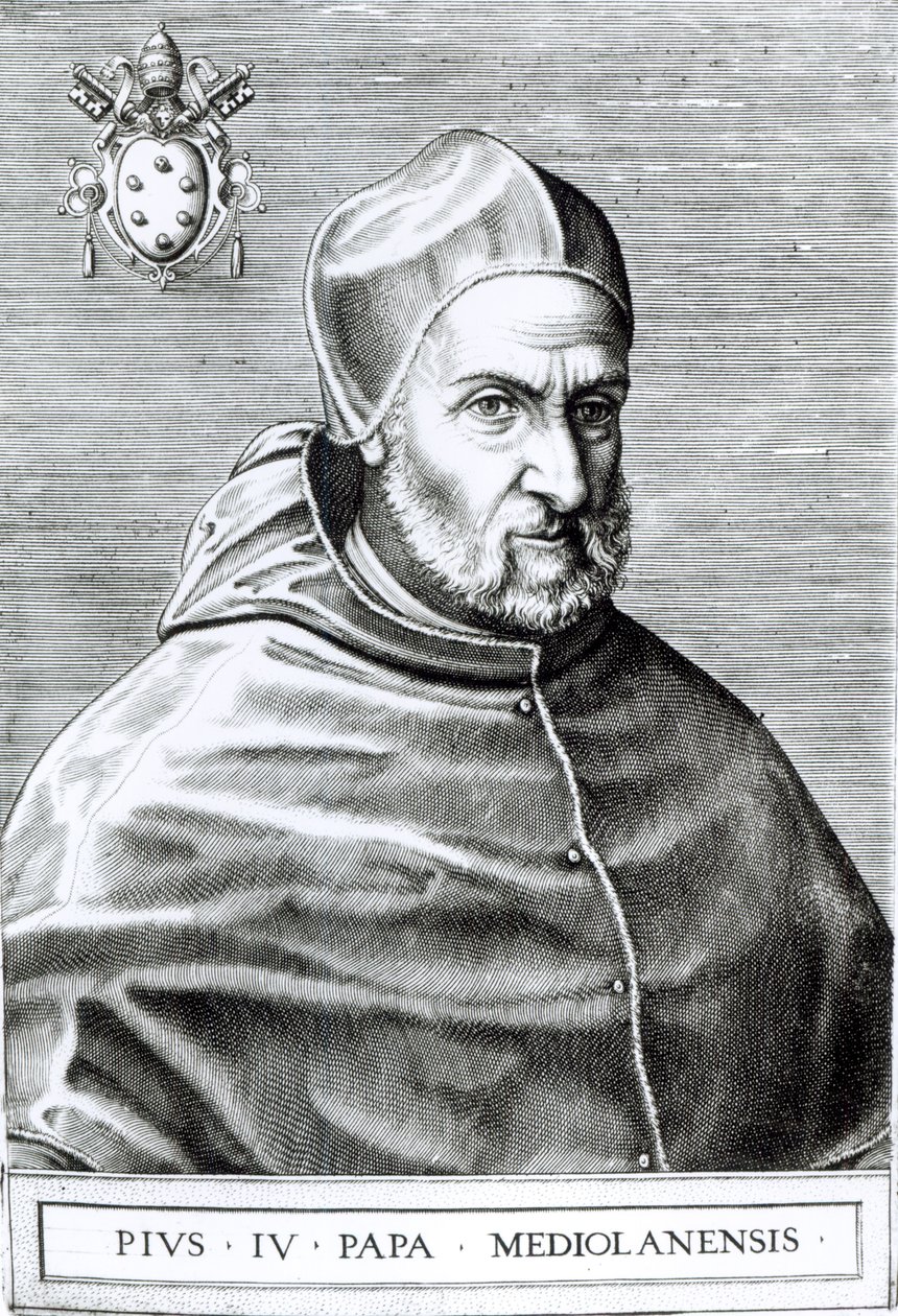 Paavi Pius IV:n muotokuva, 1559 tekijältä Italian School